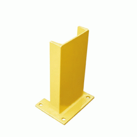 Structural rack guards are made for concrete installation.